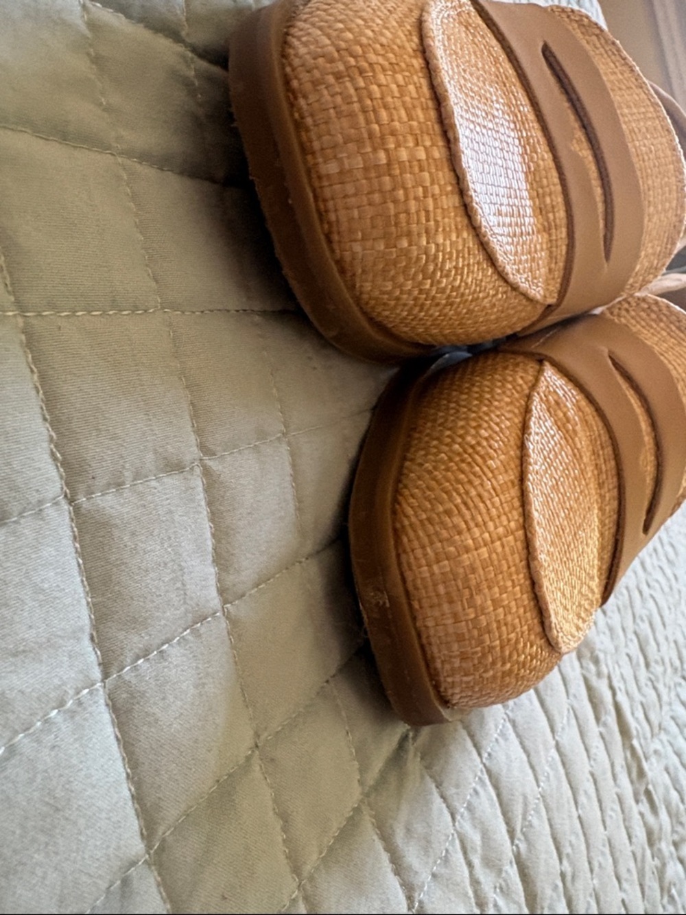 Kelly & Katie Natural Woven Penny Loafers - Picture 7 of 9